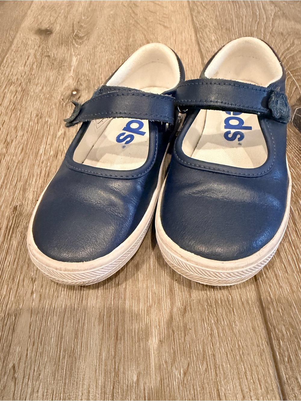 Kids Navy Mary Jane Sneakers
